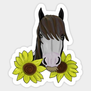 Sunflower horse Sticker